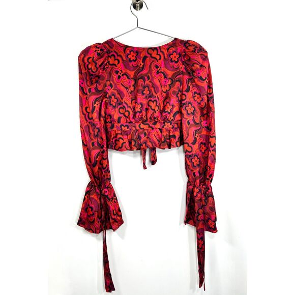 For Love & Lemons — Davina Tie Front Blouse — XXS — NWT - Picture 4 of 9